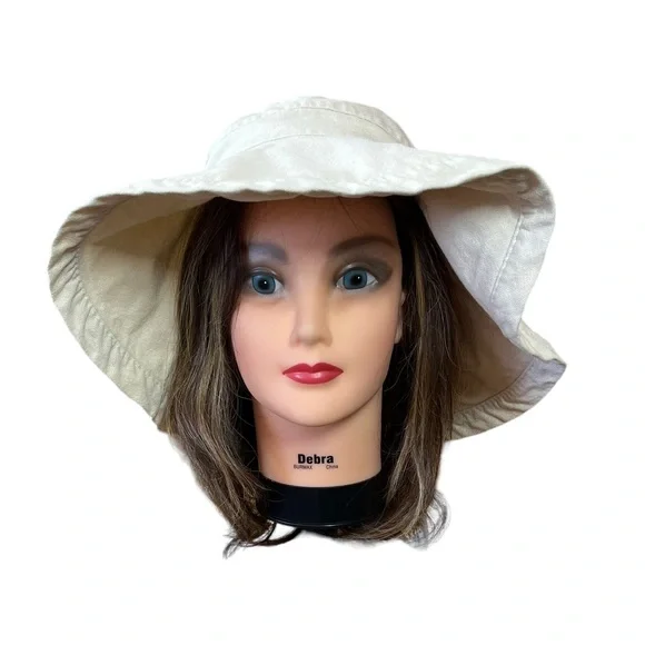 Scala Cream Wide-Brim Hat - Picture 2 of 13